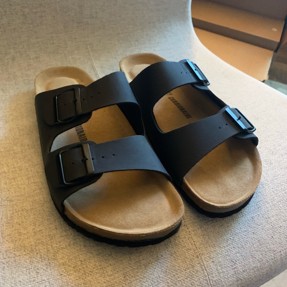 NEW CUSHIONAIRE Men's Lane Cork footbed Sandal